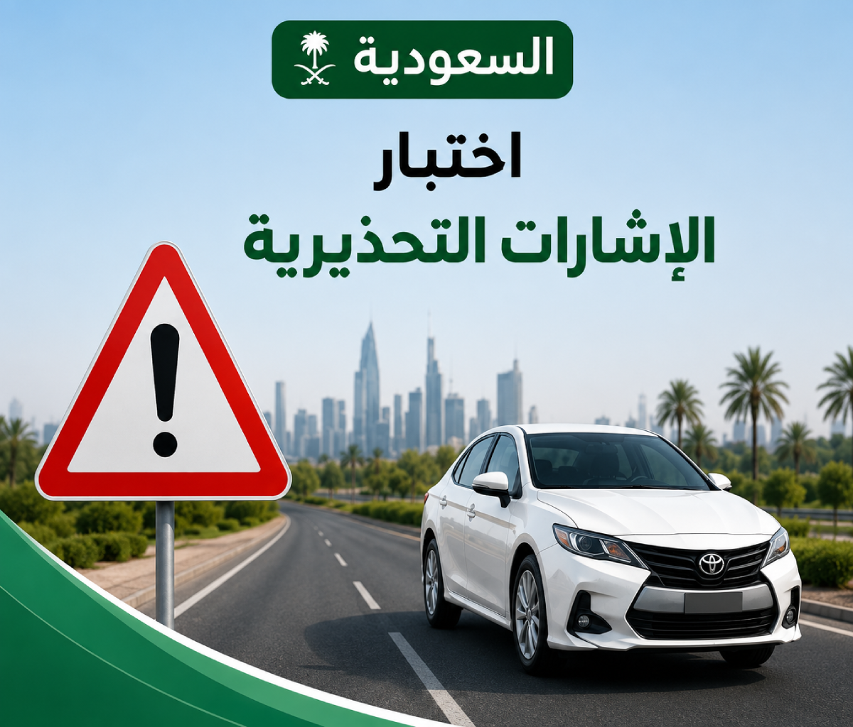 اختبار الإشارات التحذيرية في السعودية